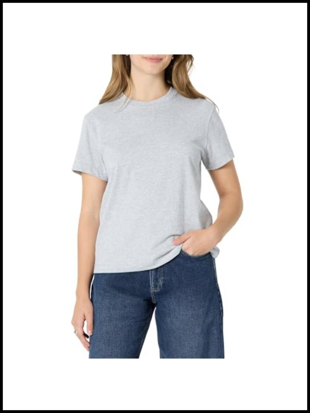 Women's Relaxed Fit Cotton Crewneck Short Sleeve T-Shirt